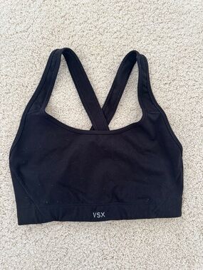 VSX Black Crisscross Back Sports Bra